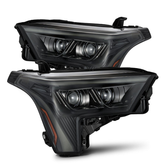 AlphaRex 880863 2022-2023 Toyota Tundra LUXX-Series Headlights Alpha-Black with White DRL - Req 810029 OR 810030