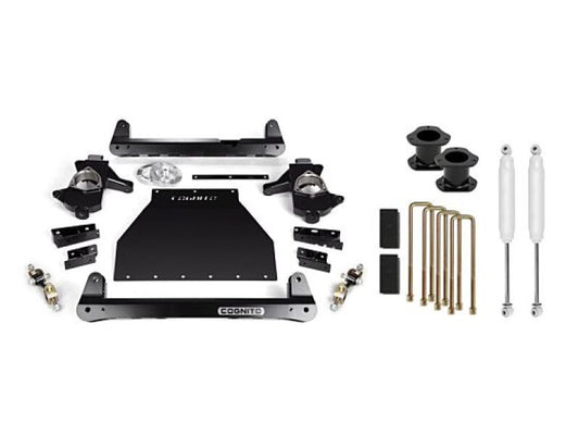 Cognito Motorsports 110-P0781 4-Inch Standard Lift Kit (Cast Steel OEM Control Arms) for 2007-2018 Chevrolet Silverado / GMC Sierra 1500