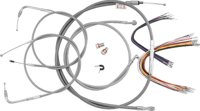 Burly Brand B30-1296 Control Kit 13 in Bagger Bar Stainless Steel for 2000-2006 Harley-Davidson Touring
