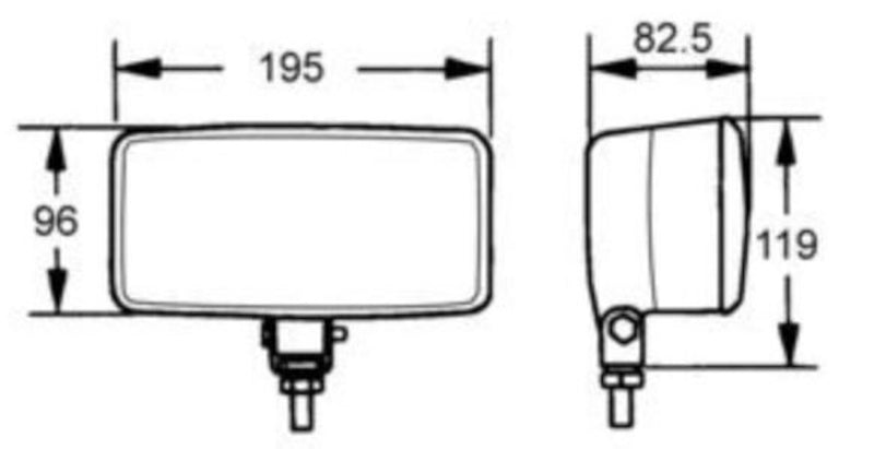 HELLA 005700991 550 Series 12V H3 Halogen Lamp Kit ECE/SAE