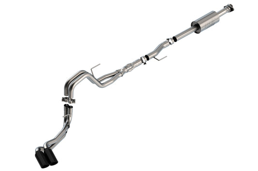 Borla 140875BC F-150 2021 5.0L 4dr CC SB EC STB Lariat/KR/Platnm/LTD 3/2.25 DSE Cat-Back ATAK Black CHR Tips - #140875BC