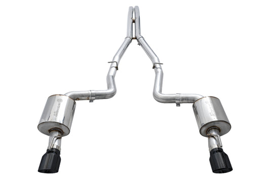 AWE Tuning 2015+ Dodge Charger 6.4L/6.2L Non-Resonated Touring Edition Exhaust - Diamond Blk Tips