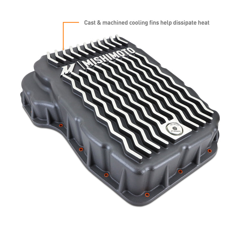 Mishimoto 2007.5 + Ram 6.7L Cummins 68RFE Transmission Pan - Cast - GR - #MMTP-RAM-07