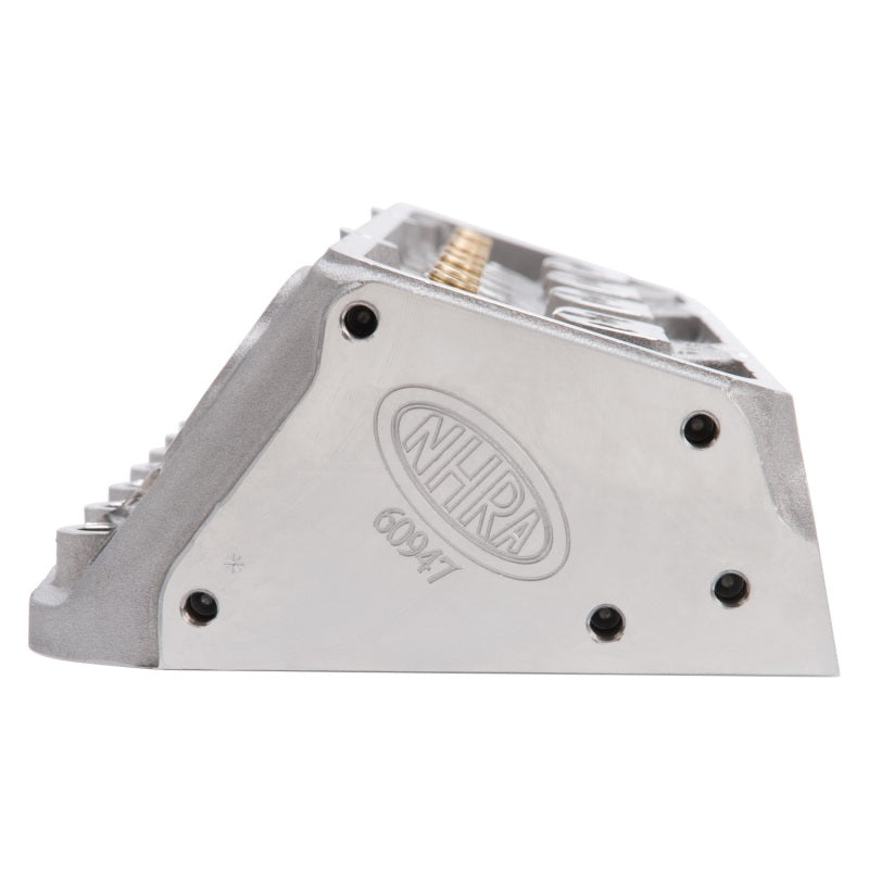 Edelbrock 60947 Cylinder Head SBC NHRA Legal 64cc Angled Plug Bare Single