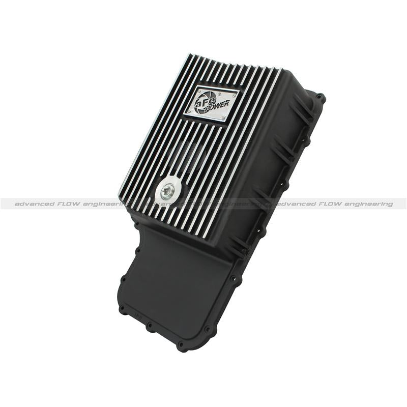 aFe Power Transmission Pan Black Machined 09-14 Ford 6R80 F-150 Trucks - #46-70172