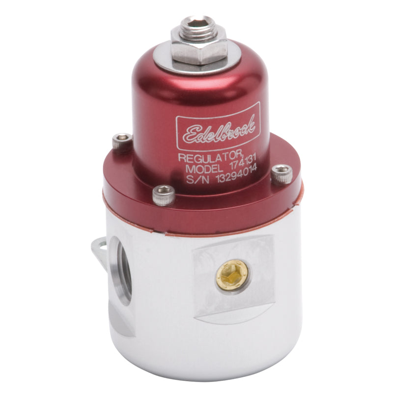 Edelbrock 174131 Fuel Pressure Regulator Carbureted 160 GPH 5-10 PSI 3/8 in In/Out 3/8 in Return