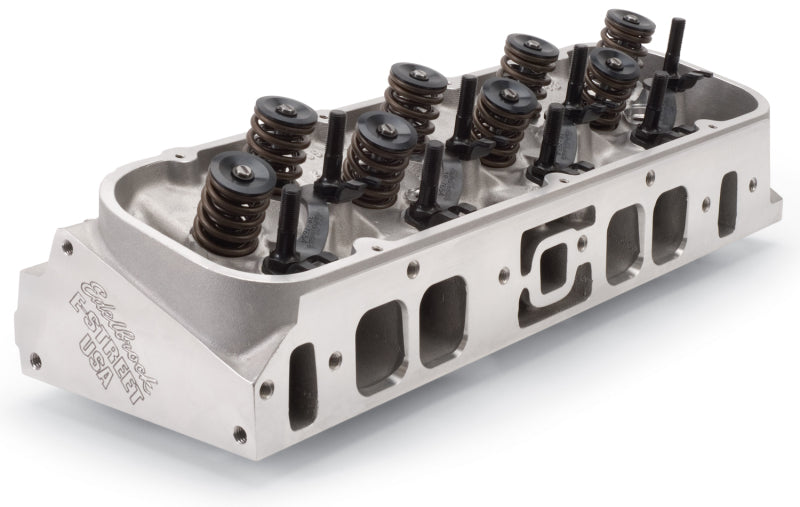 Edelbrock 50459 Cylinder Head E-Street Big Block Chevrolet Oval Port Complete Single