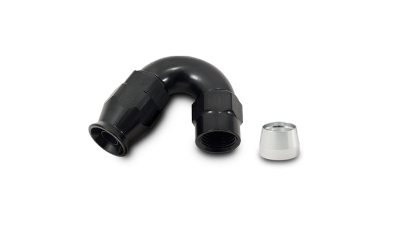 Vibrant -8AN 150 Degree Hose End Fitting for PTFE Lined Hose