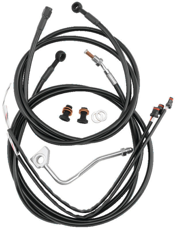 Burly Brand B30-1290 Control Kit 13 in Bagger Bar Black for 2000-2006 Harley-Davidson Touring