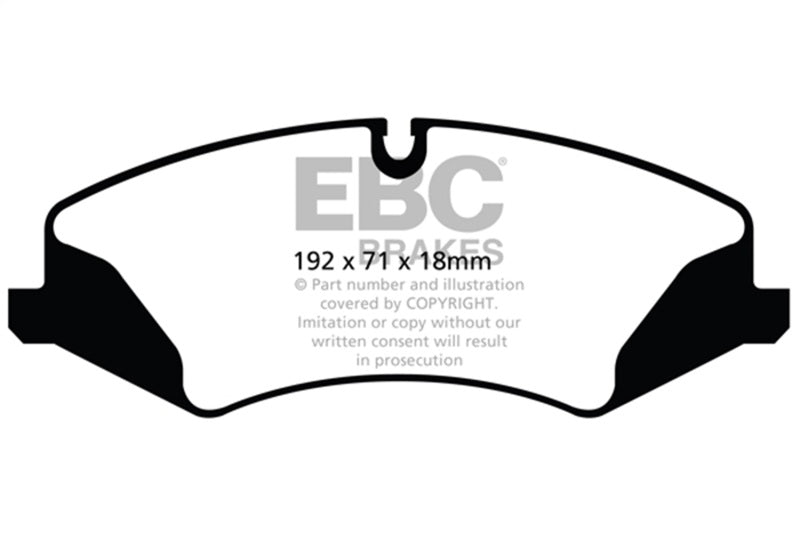 EBC 14+ Land Rover LR4 3.0 Supercharged Extra Duty Front Brake Pads ED92123
