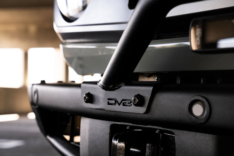 DV8 Offroad 2021-2022 Ford Bronco (Not For Factory Plastic Bumper) Factory Bumper Bull Bar - Black - #LBBR-06