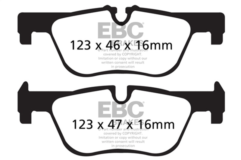 EBC 14+ BMW 228 Coupe 2.0 Turbo ATE calipers Greenstuff Rear Brake Pads DP22132