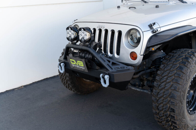 DV8 Offroad Fairlead Mounted Flip-Up License Plate Bracket - #LPBM-02