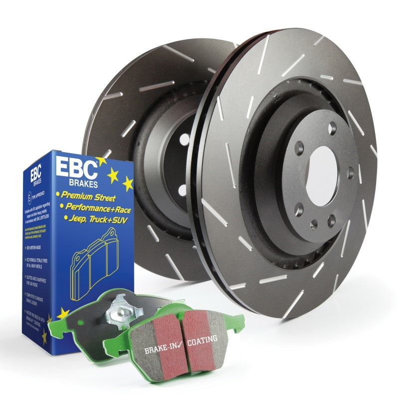 EBC 94-98 Nissan 240SX S2 Rear Brake Kit Greenstuff 2000 Pads USR Slotted Rotors S2KR1977 (image of S2KR1884)