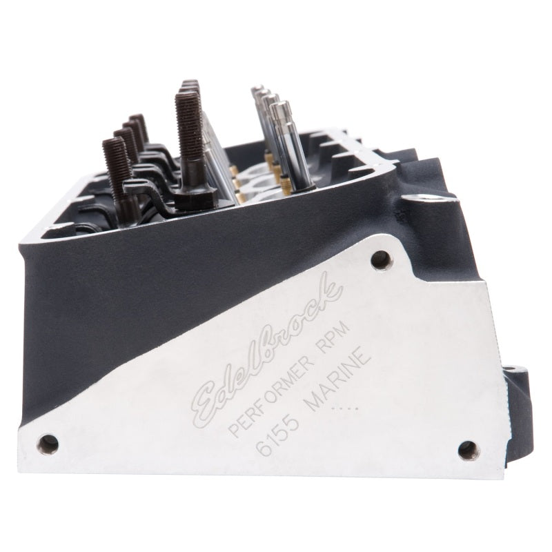 Edelbrock 61559 Single Marine BBC Rectangular Port Head with Valves