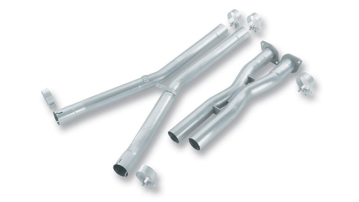 Borla 60089 X-Pipe with Mid-Pipes for 2005-2008 Chevrolet Corvette Base (6.0L)