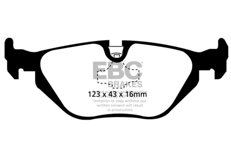EBC 1996-1998 BMW Z3 1.9L Bluestuff Rear Brake Pads DP51079B