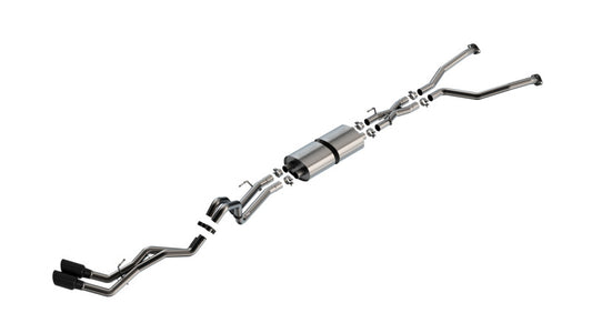 Borla 140939BC 22-24 Toyota Tundra 3.4L V6 (Inc. Hyb.) Ext. Cab/STD Bed/145.7in WB S-Type Cat-Back - Blk Chrm - #140939BC