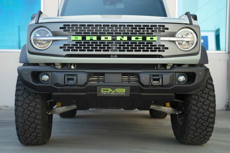 DV8 Offroad 2021 Ford Bronco Capable Bumper Slanted Front License Plate Mount - #LPBR-05