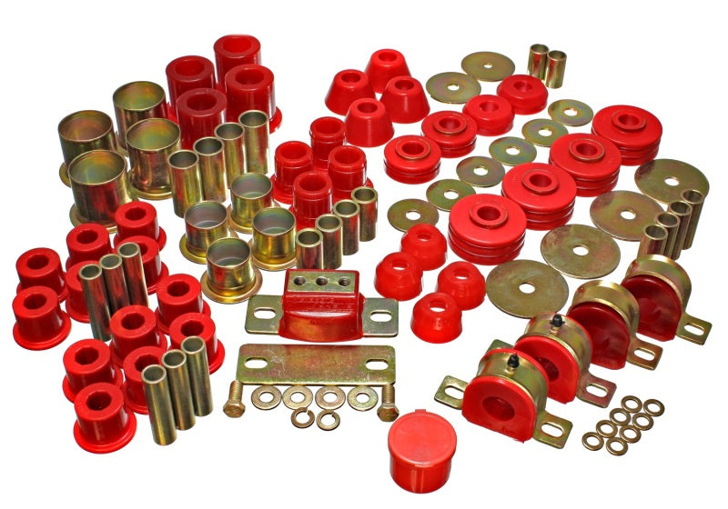 Energy Suspension for 73-80 Chevy Red Hyper-Flex Master Bushing Set 3.18109R