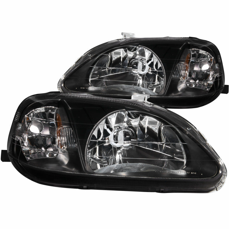ANZO 1999-2000 Honda Civic Crystal Headlights