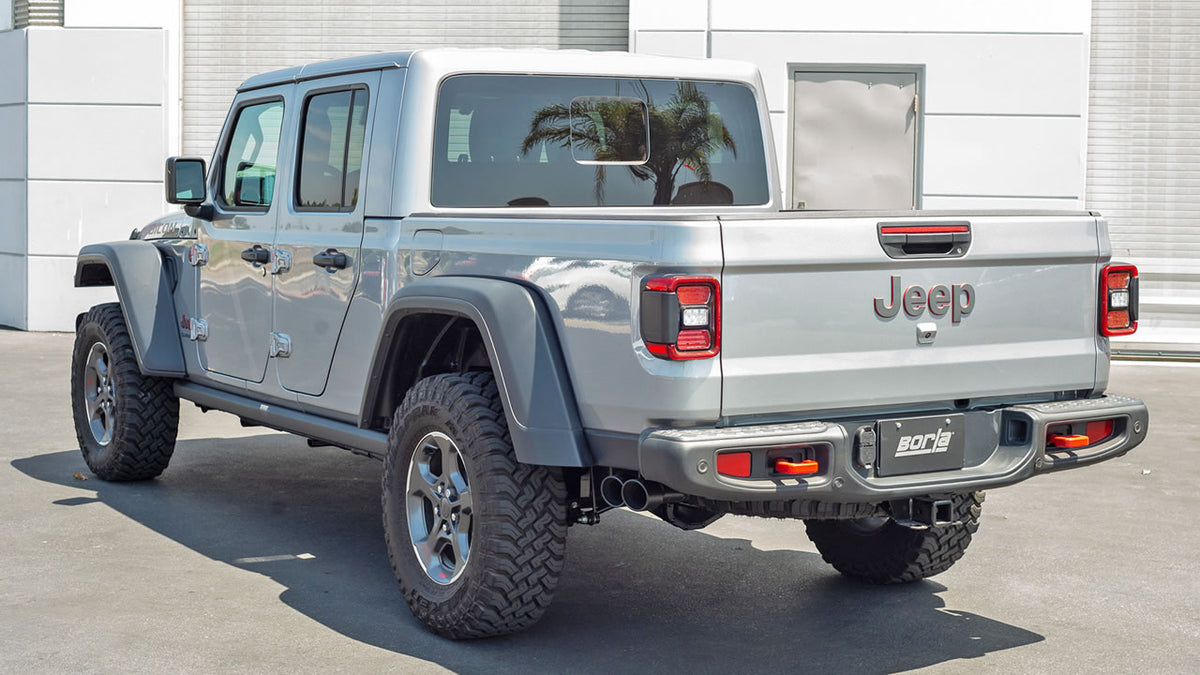 Borla 60701CB Tip Section with Ceramic Black Tips for 2020-2026 Jeep Gladiator (3.6L V6)