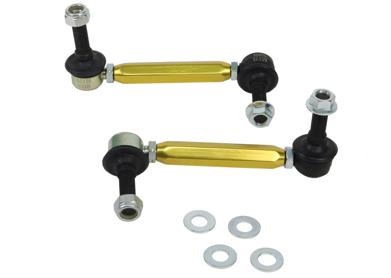Whiteline KLC180-155 Universal Sway Bar Link Assembly Heavy Duty 150mm-175mm Adjustable Steel Ball for 2021-2026 Ford Mustang Mach-E