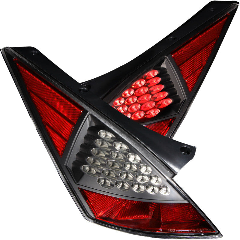ANZO 2003-2007 Nissan 350Z LED Taillights Black