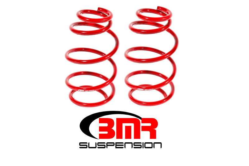 BMR 2010-2015 5th Gen Camaro V6 Front Lowering Springs - Red