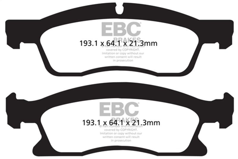 EBC 13+ Dodge Durango 5.7 Yellowstuff Front Brake Pads DP42136R
