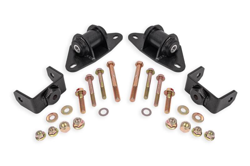 BMR 2014-2019 Chevrolet Corvette Motor Mount Kit - Black Hammertone