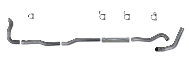 Diamond Eye K4211A-RP 4in Turbo-Back Exhaust Muffler Replacement Pipe - 1989-1993 Dodge W250/W350 | Aluminized