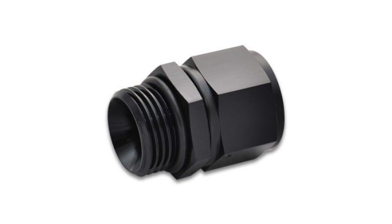 Vibrant -6AN Female to -10 ORB Swivel Adapter w/O-Ring - Anodized Black