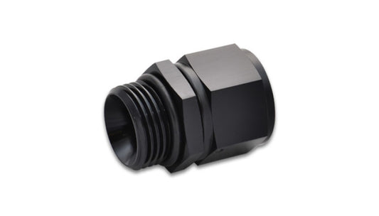 Vibrant -6AN Female to -10 ORB Swivel Adapter w/O-Ring - Anodized Black