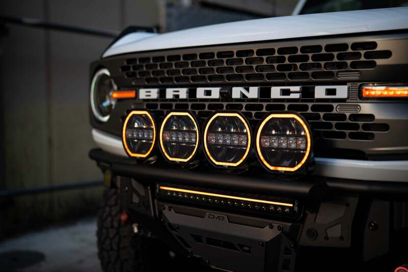DV8 Offroad Elite Series 20in Dual Row Light Bar w/ Accent Light - #BE20EW200W-H