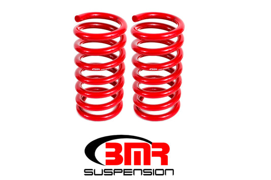 BMR 2015-2026 S550 Mustang Rear Drag Version Lowering Springs - Red