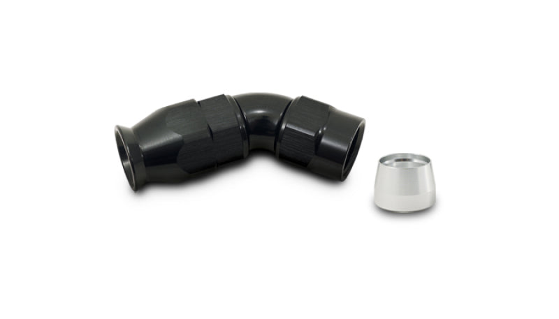 Vibrant -6AN 45 Degree Elbow Hose End Fitting for PTFE Lined Hose