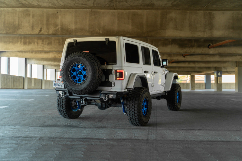 DV8 Offroad 2018 Jeep Wrangler JL MTO Series Rear Bumper w/ Optional Tire Carrier - #RBJL-13
