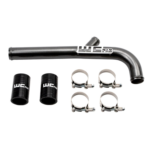 Wehrli Custom Fabrication WCF100867-BR Upper Coolant Pipe with Dual Radiator Bengal Red for 2013-2015 Ram 2500 / 3500 6.7L Cummins