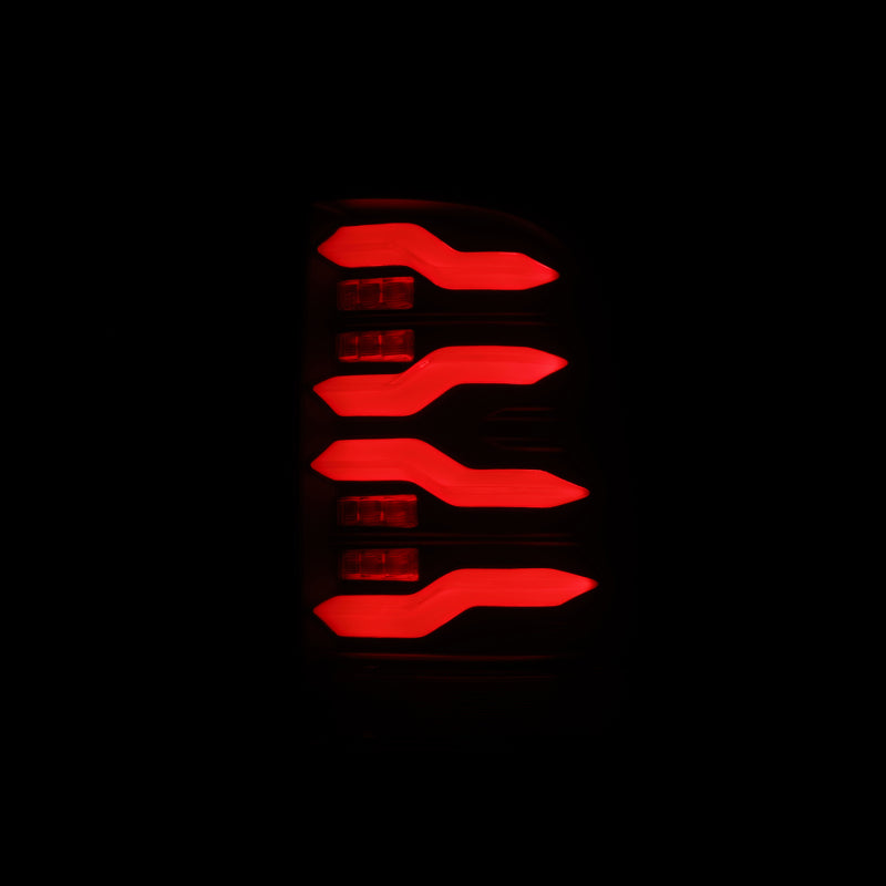 AlphaRex 640003 09-18 Dodge Ram Luxx-Series LED Tail Lights Alpha-Black w/ Activation Light & Sequential Signal