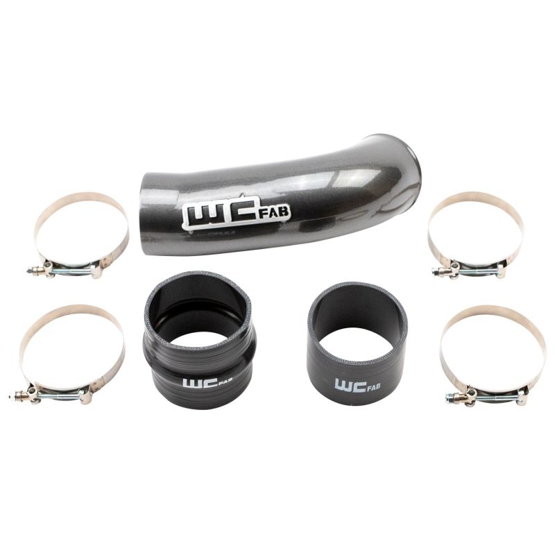 Wehrli Custom Fabrication WCF100720-GB 4in Intake Pipe Gloss Black for 2020-2026 Chevrolet Silverado / GMC Sierra 2500 HD / 3500 HD L5P Duramax with Factory Air Box
