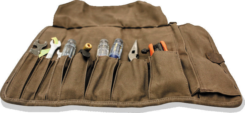 Burly Brand B15-1030D Voyager Tool Roll Dark Oak