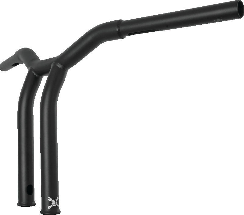 Burly Brand B12-6052SB Dominator Raked Bar 12 in Matte Black for 1982-2025 Harley-Davidson Models