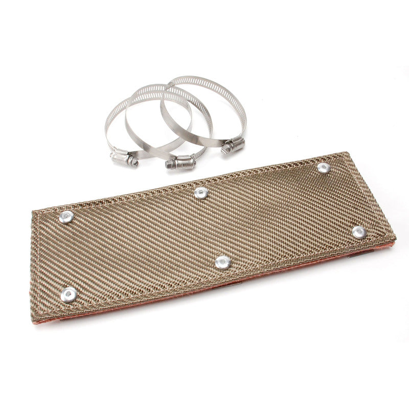 DEI Pipe Shield with Stainless Steel Clamps - 6in x 12in - Titanium