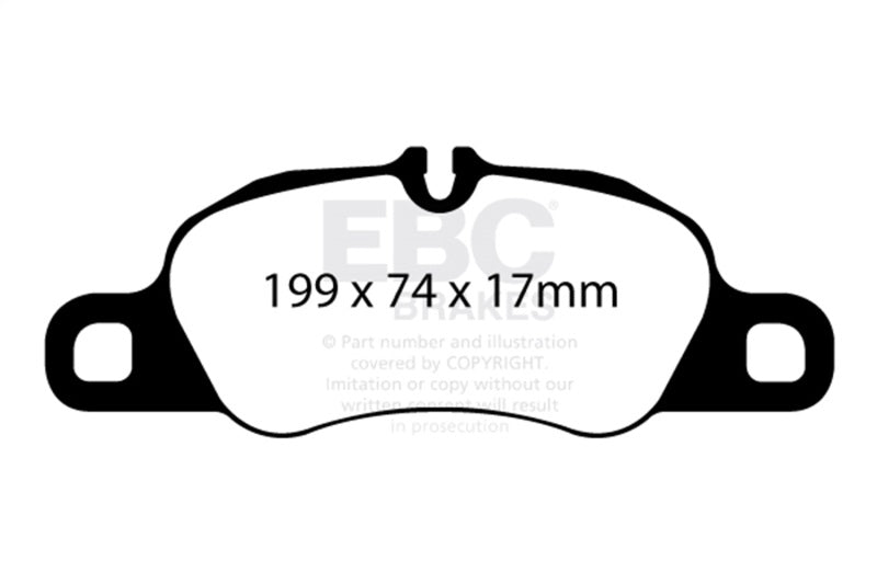 EBC 12-16 Porsche Boxster 2.7L (Cast Iron Rotors Only) Bluestuff Front Brake Pads DP52057NDX