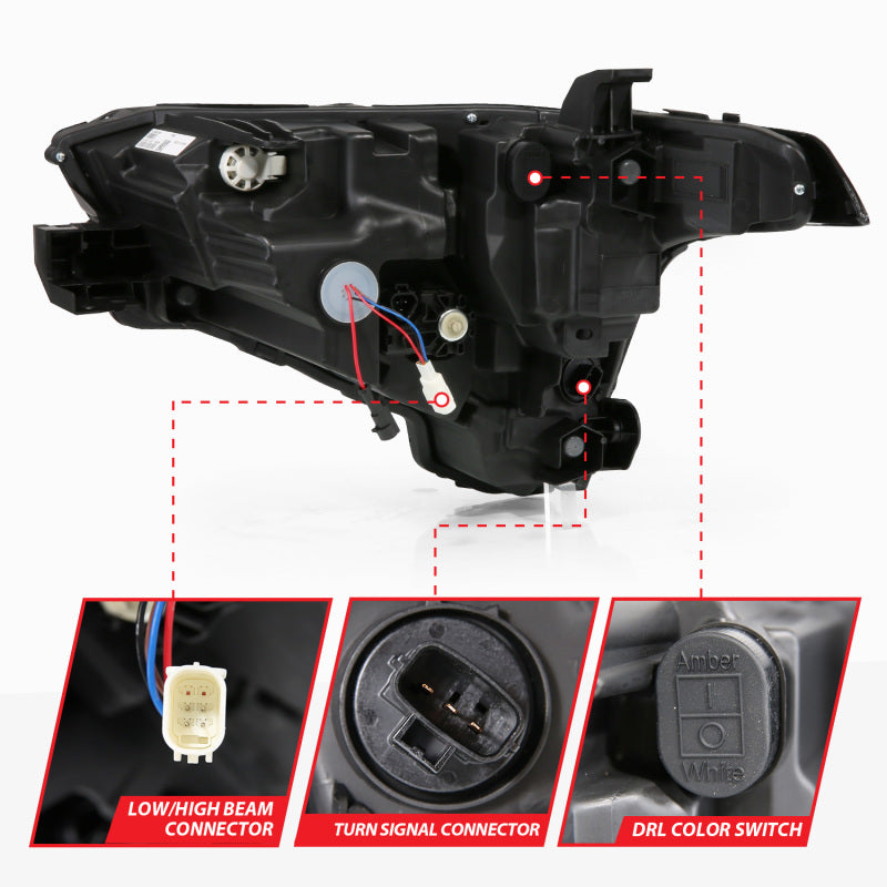 ANZO 22-26 Toyota Tundra (w/Factory LED Refl.) Z-Series Full LED Proj Headlights - Pass. Side ONLY