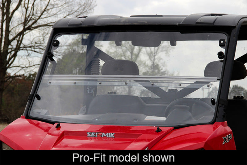 Seizmik 03-23 Polaris 570-800 Ranger Full-Size - 1.75 in. Versa-Fold Windshield - UV Resistant 50-23078KIT