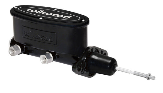 Wilwood High Volume Tandem Master Cylinder - 7/8in Bore Black-W/Pushrod - #260-9439-BK