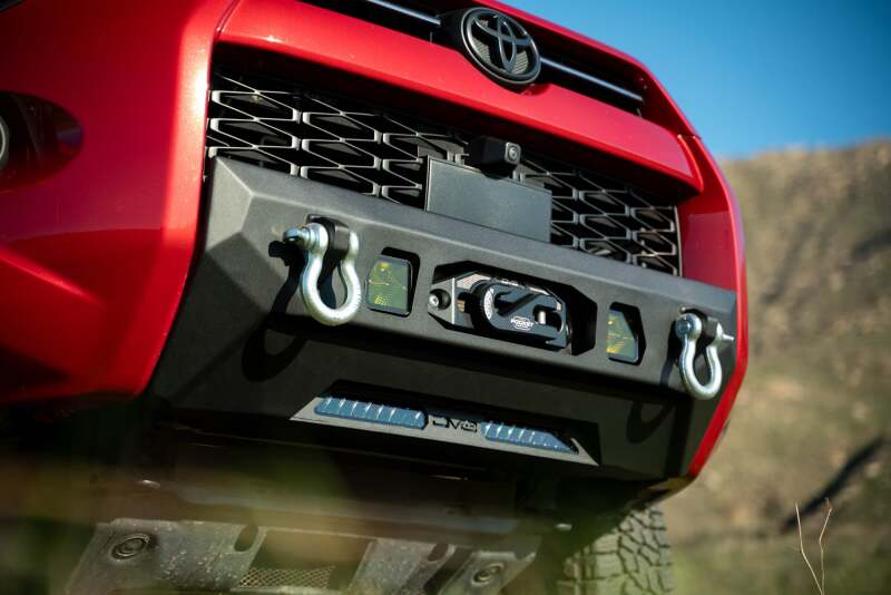 DV8 Offroad 14-24 Toyota 4Runner Centric Series Winch Front Bumper - #FBTF3-02