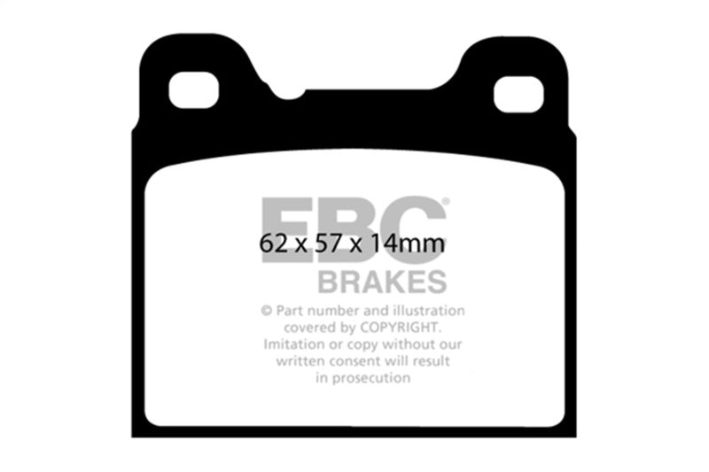 EBC 1991-1993 Volvo 740 2.3 (ABS) (Girling) Redstuff Rear Brake Pads DP31043C